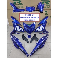 Rapido Cover Set Yamaha Y15ZR V1 V2 Movistar GP Black Accessories Motor Y15 Ysuku Blue Matt Black Yellow Color Y15ZR