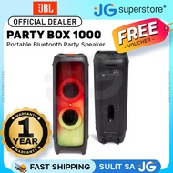 JBL PartyBox 1000 Powered Partybox 1100W Portable Bluetooth Speaker Bass Boost with LED Lighting Effects, DJ Pad, Mic / Guitar Input, USB Playback, Air Gesture Wristband | JG Superstore