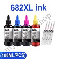 HP 682 ink HP 682XL ink HP682XL refillable ink compatible for HP 6075/6078/ 6475/ 6478/1216/2336/277