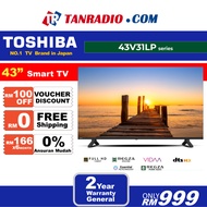 Toshiba 43" Smart TV Android TV Neflix YouTube MyTV 43V31LP 智能电视