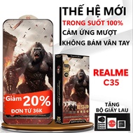 Standard tempered glass for Realme C35 full screen transparent. Screen protector| Top case