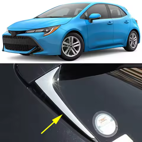 Chrome Accessories Rear Window Glass Spoiler Wing Side Trim For Toyota Corolla E210 2019 2020 2021 2
