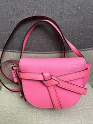 Loewe mini gate pink 斜咩袋 小廢包