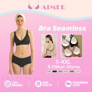 AIMER Seamless Removable Foam Bra Without Wire Semi-Liquid Jelly Push Up Bra Women's Underwear GD01