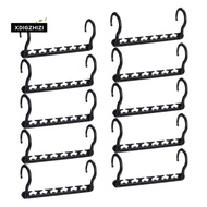 Sturdy Plastic Space Saving Hangers Cascading Hanger Organizer Pack of 12 Closet Space Saver Multifunctional Hangers