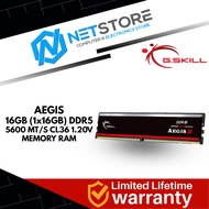 G.SKILL AEGIS 5 DDR5 5600MT/S 16GB (1x16GB) INTEL XMP / AMD EXPO - F5-5600J3636C16GX1-IS
