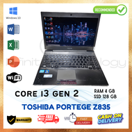 Laptop Kerja Premium Toshiba Series Leptop Slim Awet Murah Bergarasni