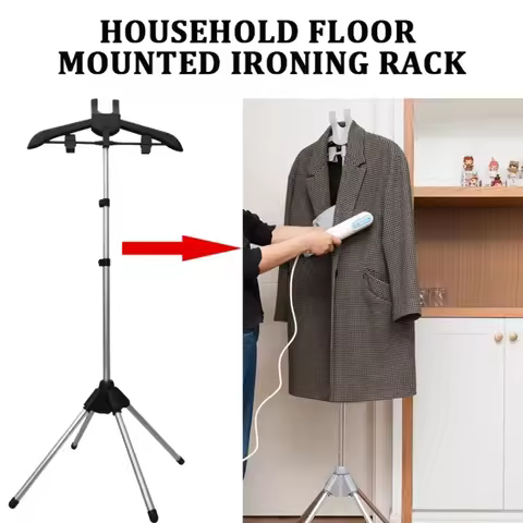 160cm Adjustable Clothes Steamer Rack Telescopic Garment Steamer Racks Foldable Standing Garment Han