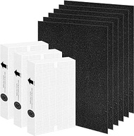 HPA300 HEPA Filter Replacement for Honeywell Air Purifier &amp; Replacement Filter R Compatible with HPA300 HPA304 HPA5300 HPA8350 HPA300VP (3 HEPA Filters &amp; 6 Pre-cut Activated Carbon Pre Filters)