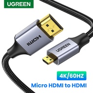 UGREEN 4K/8K Micro HDMI to HDMI Cable Aluminum Shell Braided High Speed 18Gbps,4K/8K 60Hz HDR 3D ARC