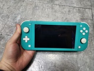 二手90%新 任天堂Switch lite 藍綠色 連火牛