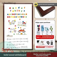 Home-Use Solid Wood Frame Whiteboard Wall Combination Magnetic Blackboard Photo Wall Magnetic Drawin