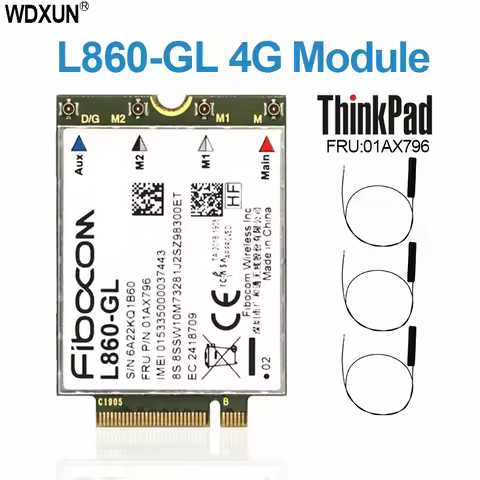 L860-GL WWAN card Fibocom for Lenovo Thinkpad X1 7th 8th X1 Yoga 4th T490 T14 P14s T14s X13 P15s T15
