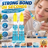 ⚡READY STOCK⚡[Instant Bonding] 3g Cyanoacrylate Gel Adhesive Waterproof Heat Resistant High Strength