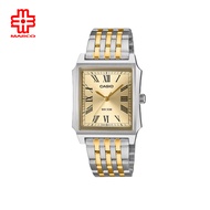 Casio General MTP-B190SG-9BV Silver-Gold Stainless Steel Band Men Watch