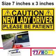New Lady Driver Decal Sticker For Car