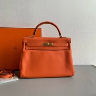 Hermes 橙色金扣Kelly32
