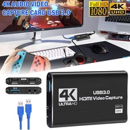 **包郵** USB3.0擷取卡 HDMI視訊擷取卡 遊戲直播攝影錄製擷取卡 [平行進口]