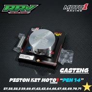 Piston Kit Moto1 Pen 14 Casting size 57/58/6164/66/67/68/69/71/72 Raw Piston Flat Head Piston Moto1 