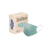 Sofara舒芙氧嬰兒立體空氣口罩30入（0-18個月）-綠湖藍