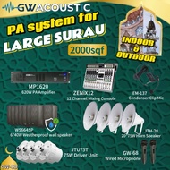 [GWSD] GW ACOUSTIC SURAU PA System Package D for Large Surau