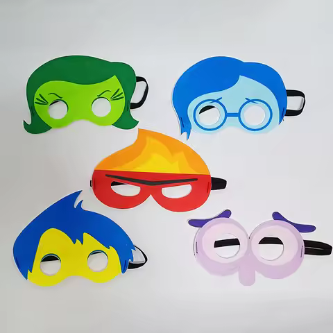 1/5/10 Pcs/Set Inside Out 2 Halloween Masks Cosplay Mask Christmas Gifts Birthday Party Dress Up Cos