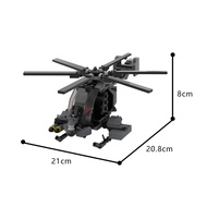 High Brick AH-6 Little Bird Armed Helicopter Military Model MOC-200364 Assembly Building Toy for Chi