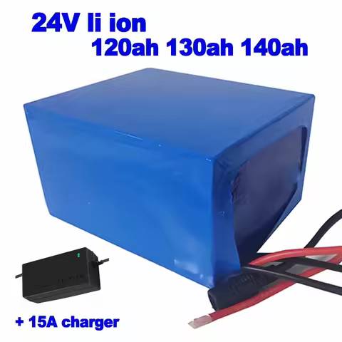 lithium ion li ion 24v 120ah 130ah 140ah Battery bank Solar off-grid power AGV robot forklift UPS RV