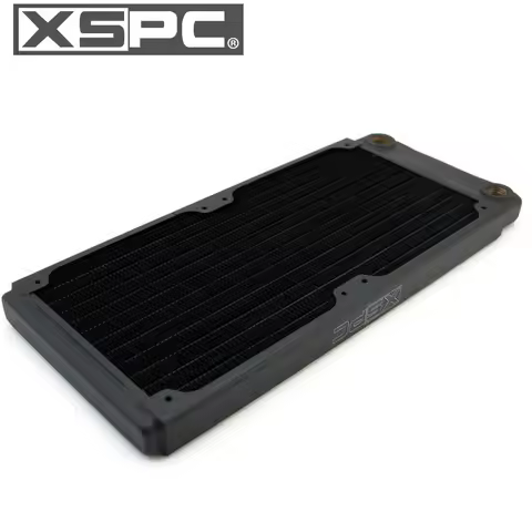 XSPC 20.5mm Thick 120MM 240MM 360MM Copper Radiator G1/4" For A4 ITX Small Case Water Cooling Loop B