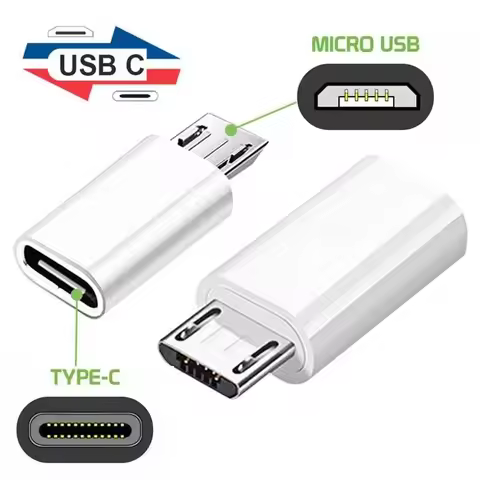 Type C To Micro USB Android Charging Adapter OTG Converter for Samsung Mi Huawei USB C To Micro USB 