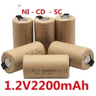SC Nicd Batteries 1.2v 2200mah Sub C Ni-Cd Rechargeable Batt Disposable Alkaline Battery for Flashli