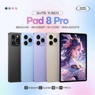 Best-Selling Android Tablet Pad 8 Pro 16+1T Memory Straightening