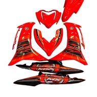 COVERSET LC FI V8 JUPITER MX MERAH ROBOT