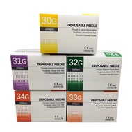 100Pcs Disposable Small Needle 30G 31G 32G 33G 34G Medical Small Needle Sterile 4mm 6mm 13mm Spur Mi