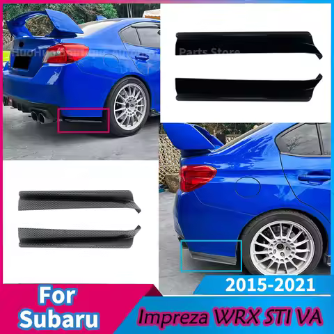 For Subaru Impreza WRX STI VA 2015-2021 Car Rear Bumper Lip Side Splitters Diffuser Canard Body kit 