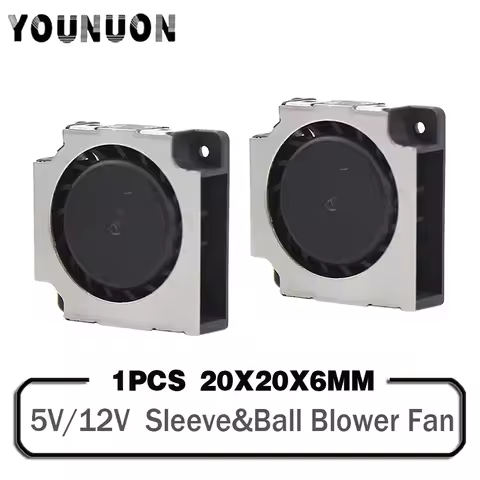 20mm Blower Fan 2cm 2006 20x20x6mm DC 5V 12V Mini Blower Cooling Cooler Fan Handheld Projector Radia