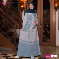 Gamis Remaja Rauna Rgr 46 Abu Couple Baju Muslim Terbaru