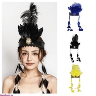 liweikeaa Sophisticated Rhinestones Headbands Personality Hairband Unisex Event Hair Band