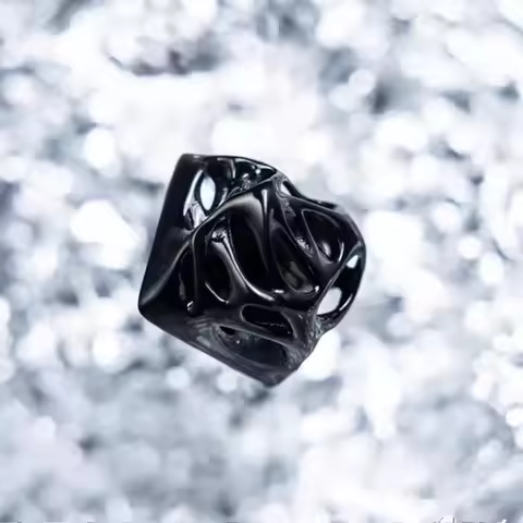 Angry Miao Openwork Artisan Keycap Pure Silver Personalized Hollow Out Keyboard Cap Custom Key Cap f