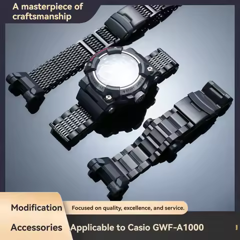 For Casio G-SHOCK Frogman 7th Generation GWF-A1000: Stainless Steel Watch Band 5623—Solid Steel Brac