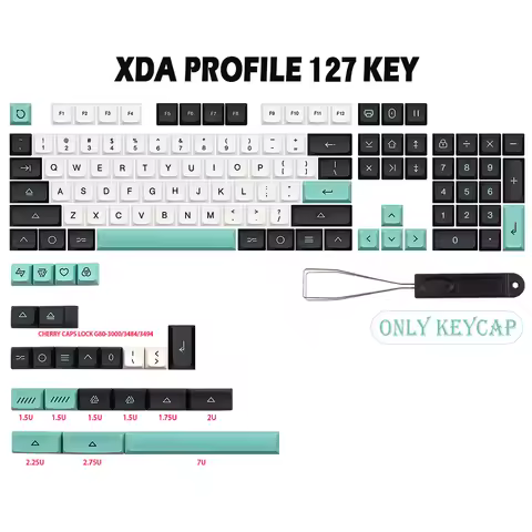127 Key Geoma Keycap pbt XDA Keycaps For dz60/RK61/64/gk61/68/75/84/980/104 Mechanical Keyboard gmk 