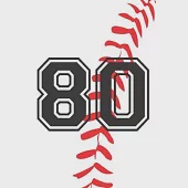 80 Journal: A Baseball Jersey Number #80 Eighty Notebook For Writing And Notes: Great Personalized Gift For All Players, Coaches,