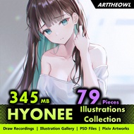 🔥 Digital Illustration Art - HYONEE 🔥 Anime Figure | CG Art Digital Drawing Book | Smart Drawing Tab