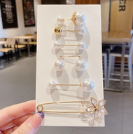 Brooch Set Korean 6pcs/set Pearl Pin Multifunction Waist Belt Adjuster For Woman Girl