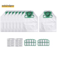 For VK200 FP200 Parts for  Kobold Vacuum Cleaner Bag Replacement Filter 8 VK200 Bags+2 HEPA Filters+