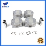 Promotion 4pcs G4NH Engine Pistons Rings Set For 2015-2024 Hyundai Elantra Kona Tucson Veloster Fort