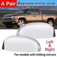 การชุบไฟฟ้าคู่ผ้าคลุมกระจกมองหลังใช้กับวรรค7-13 GMC Yukon/sierra/silverado/tahoe