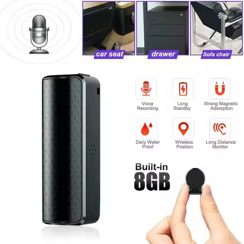 Mini Professional Voice Recorder 8/16/32/128GB 40Days Continuous Recording Long Standby Time for Mee