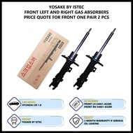 Hyundai I30 1.8 Front Left And Right Yosake Istec Gas Shock Absorbers (54651/54661-A5100)