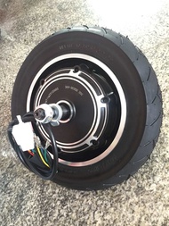 ฮับมอเตอร์ 36v350w (ขอบ6"วัดรวมยาง10") พร้อมยางพร้อมดรัมเบรค